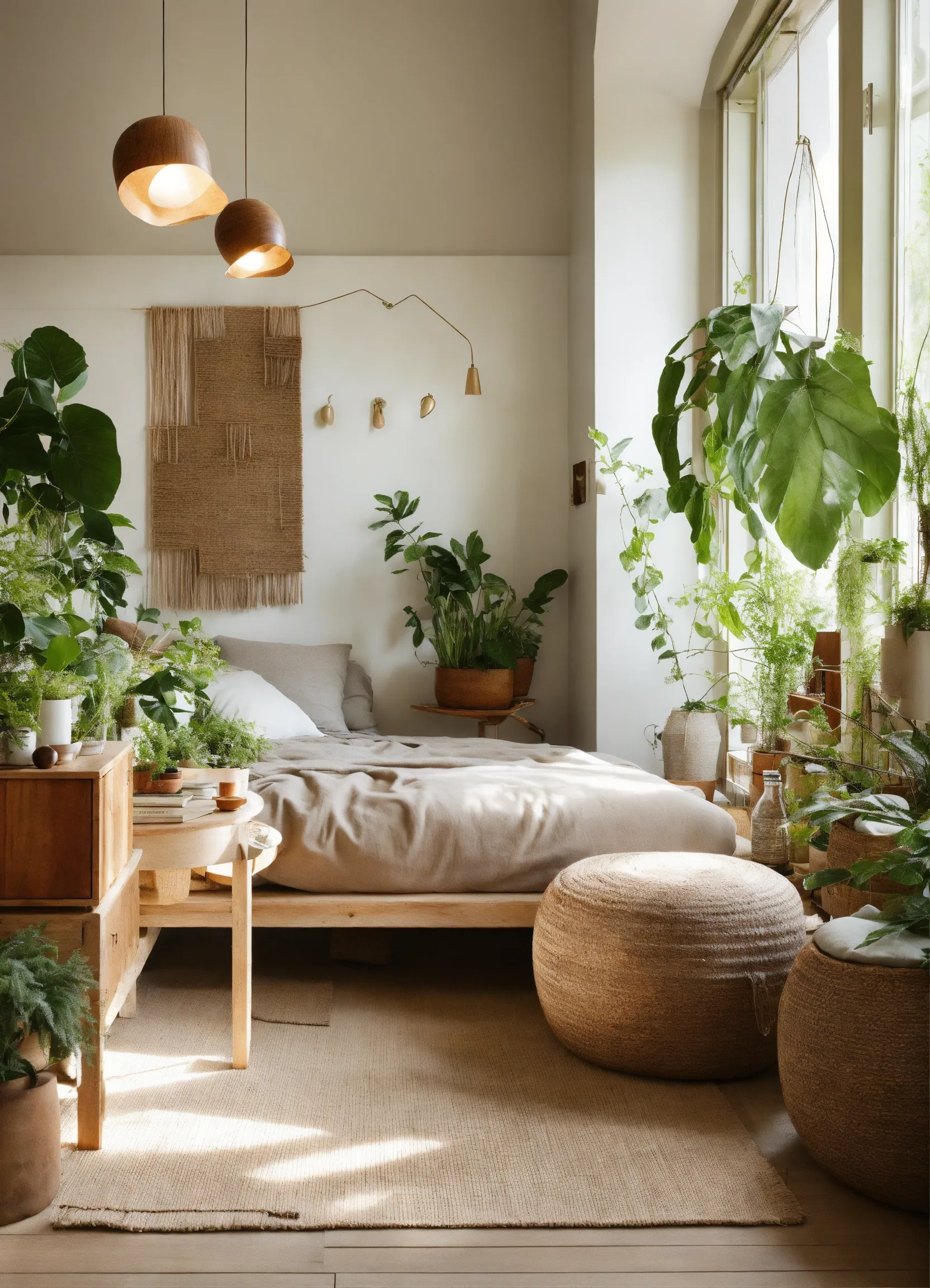 Bettgestell aus Walnussholz